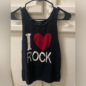 I heart rock sweater top